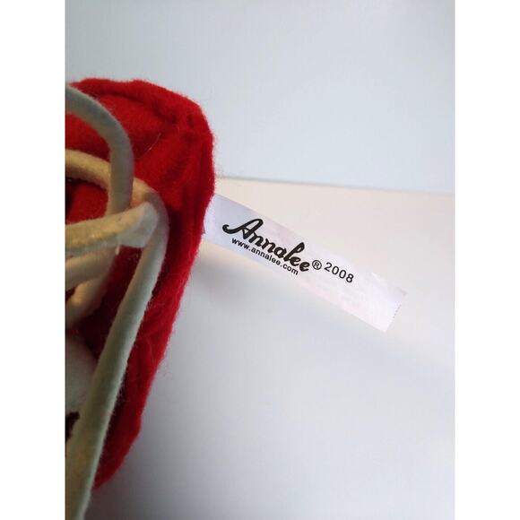 ANNALEE Valentine White Mice Holds Key To His Heart 2008 Anthropomorphic Doll 5" - Picture 5 of 6